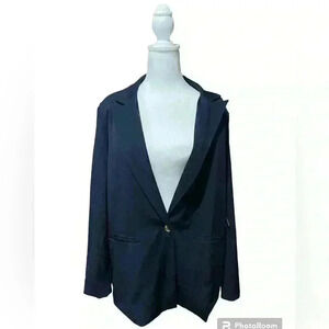Iman Global Chic Navy Blazer. Like New. Size Large